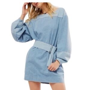 NWT Free People Ora Denim Jean Mini
Dress | Size Small